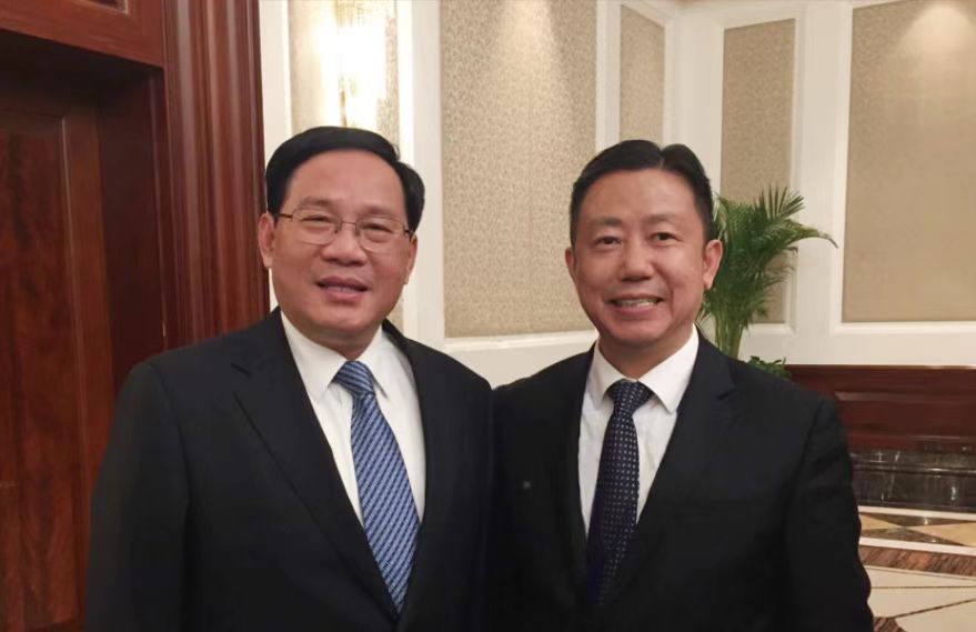 中央政治局常委、國(guó)務(wù)院總理李強(qiáng)與周海江合影